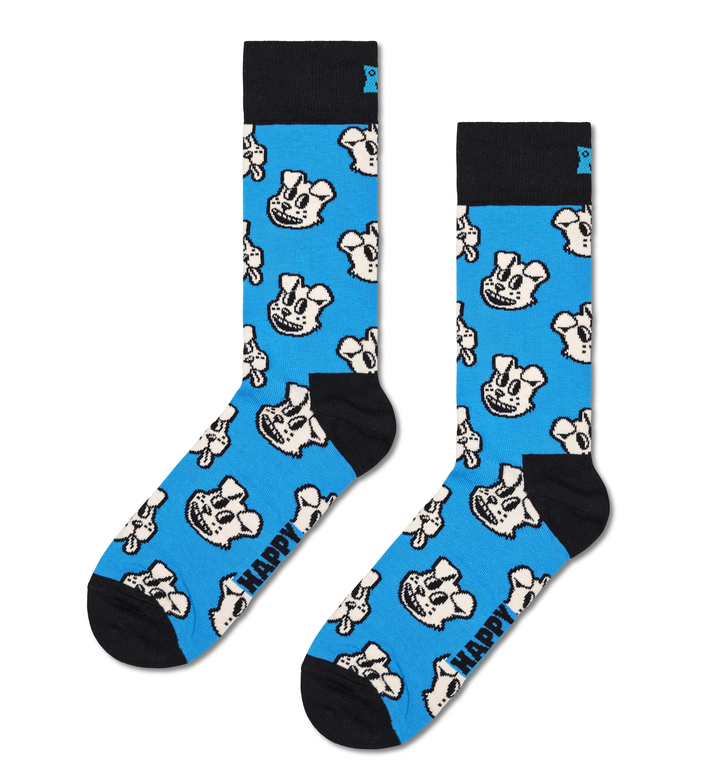 Turquoise Doggo Crew Sock