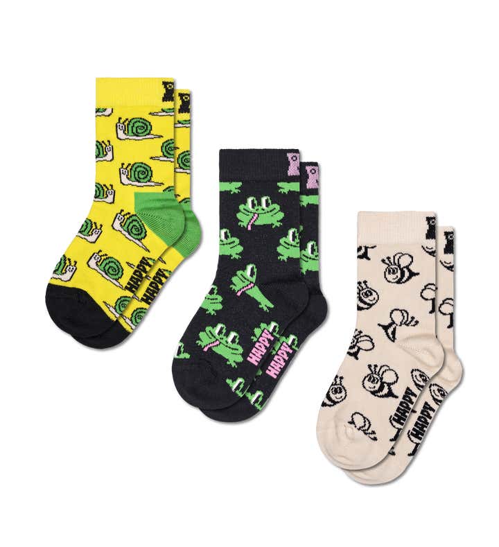 Kids 3-Pack Small Friends Socks
