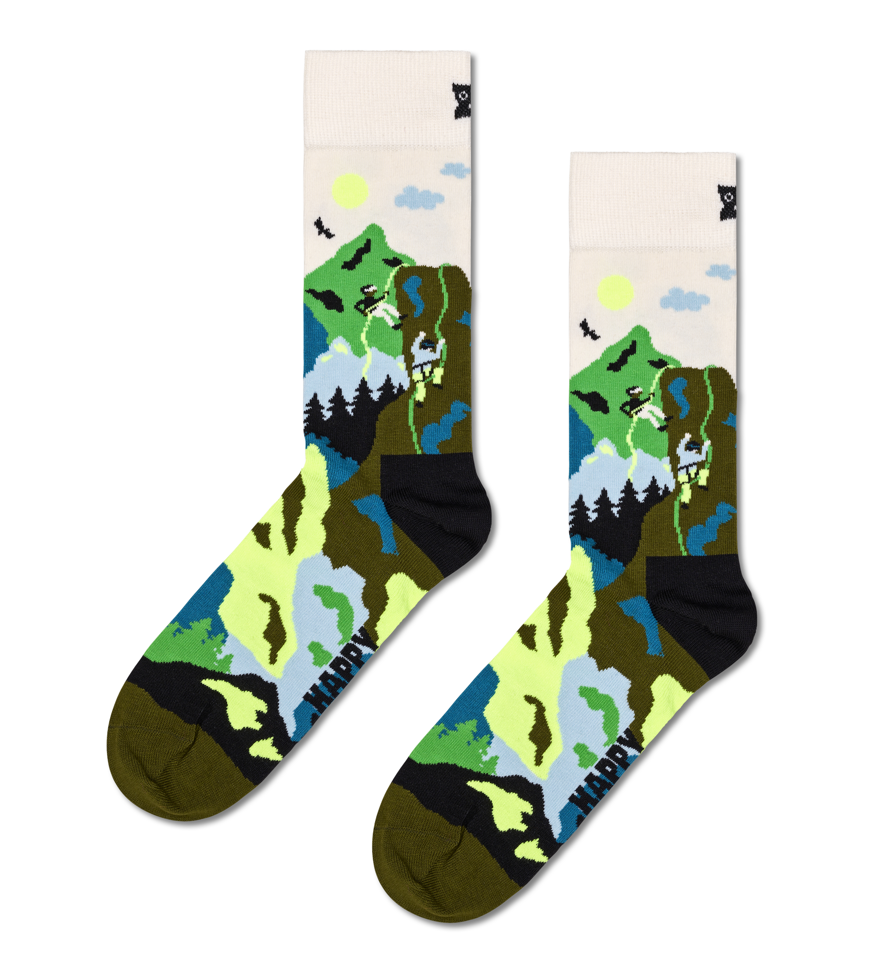Dark Green Climbing Crew Sock