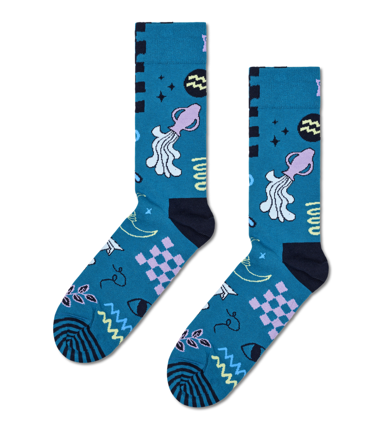 Aquarius Zodiac Sock | Astrology Crew Sock