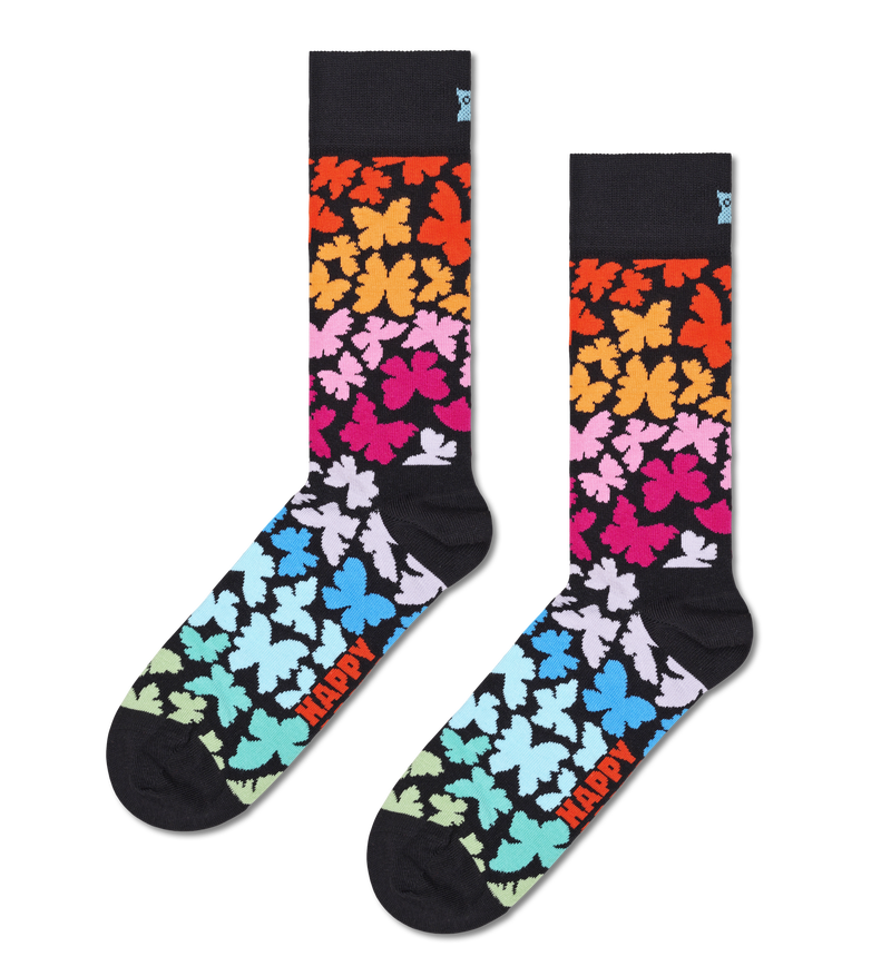 Colorful Butterfly Sock | Fun & Funky Novelty Socks