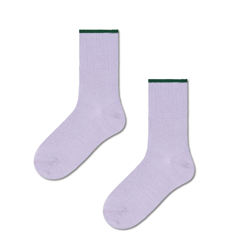Light Purple Mariona Crew Sock | Fancy Fashion Socks