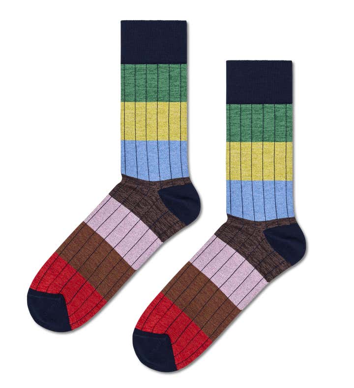 Dressed Multi Stripe Sock 1