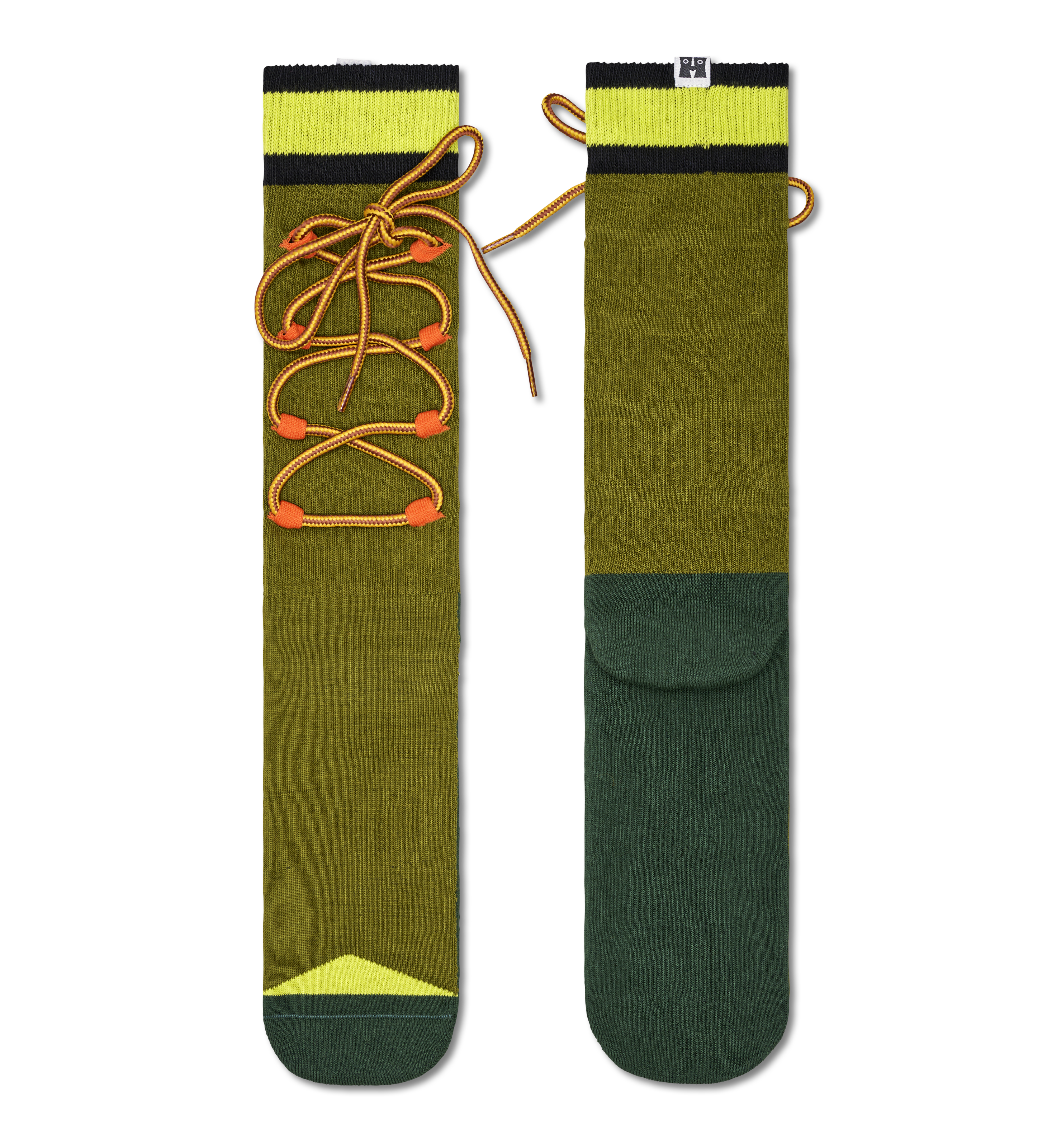 Dark Green Hiking Boot Crew Sock