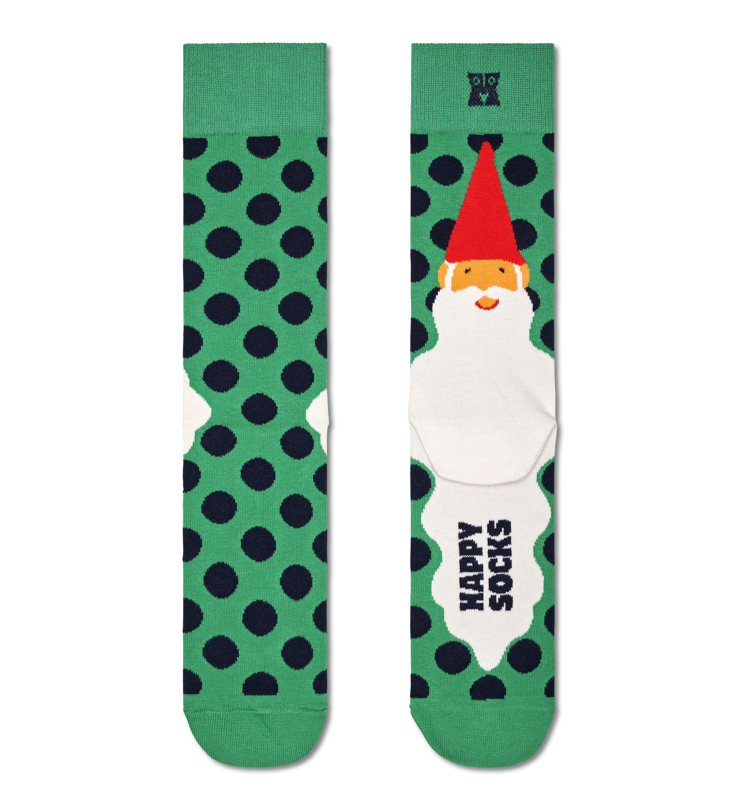 Green Santa’s Beard Crew Sock