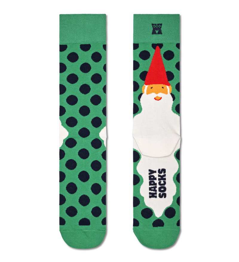 Green Santa's Beard Crew Sock