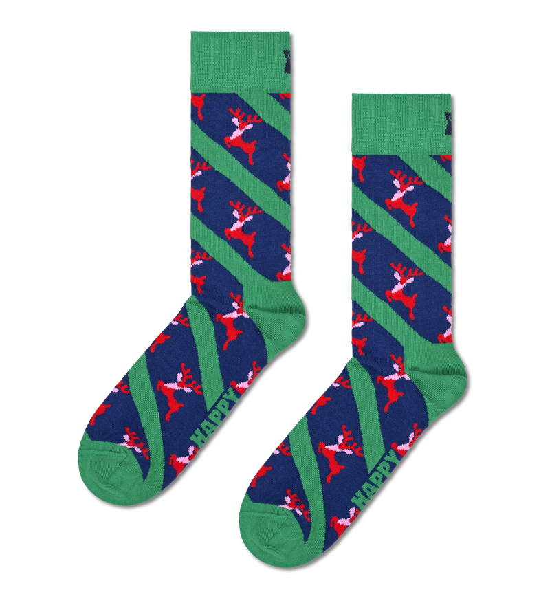 Cozy Reindeer Crew Sock | Animal Socks for Winter