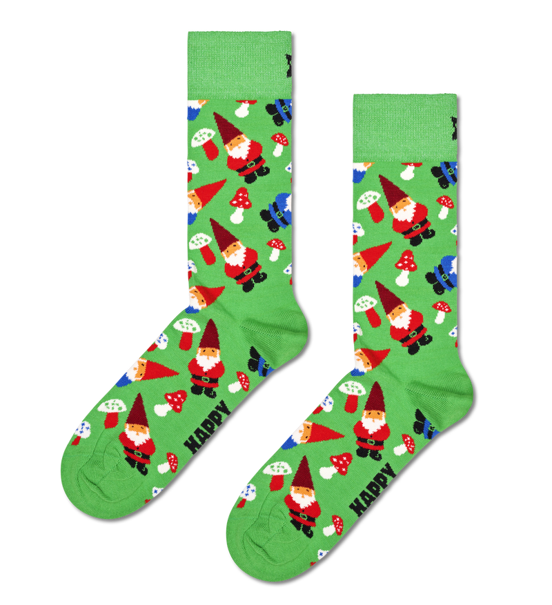 Christmas Gnome Crew Socks | Fun Holiday Socks