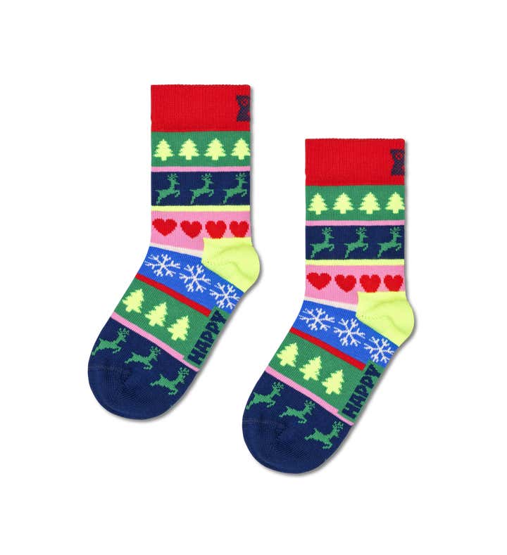 Kids Christmas Stripe Sock