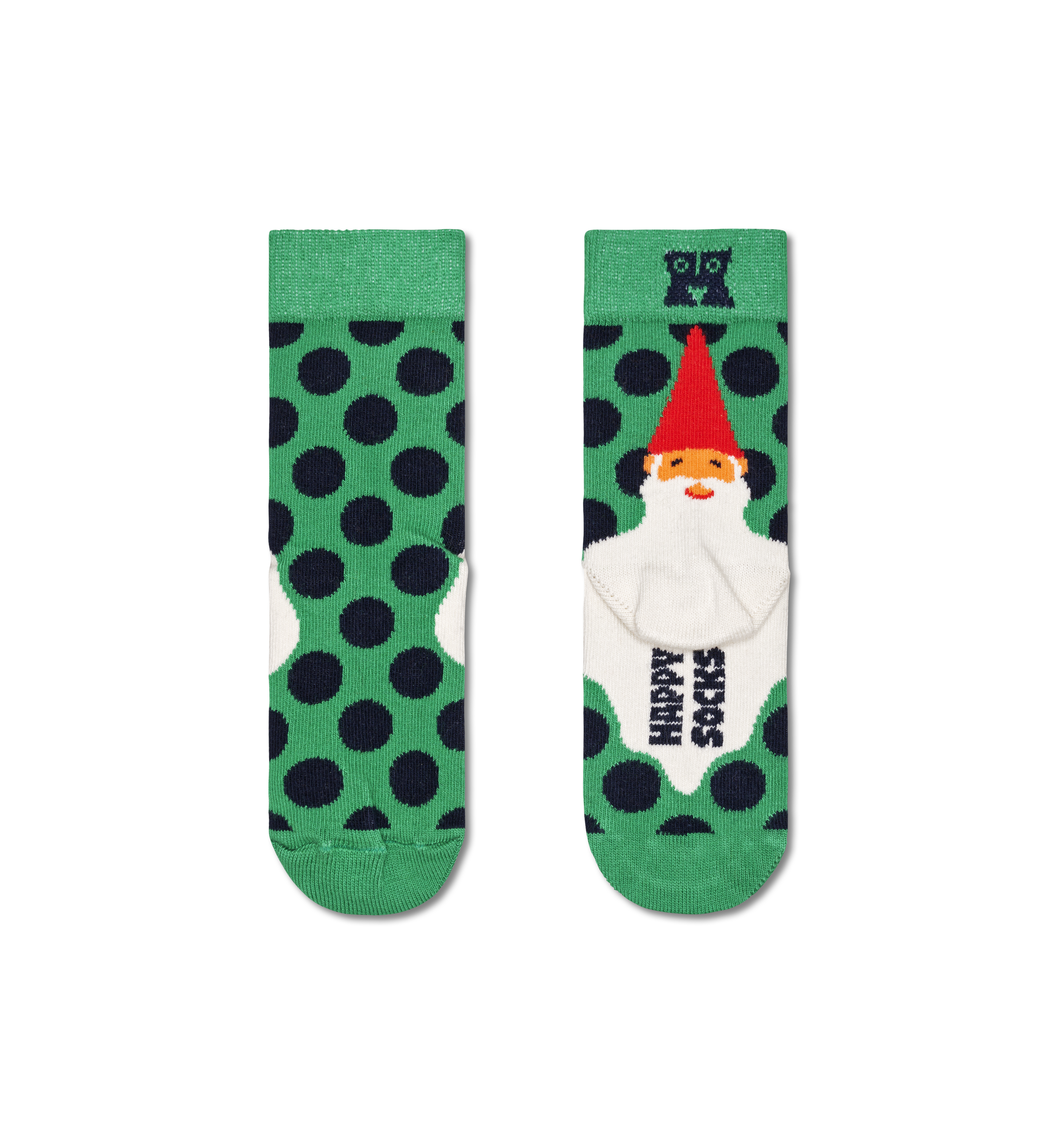 Green Kids Santas Beard Crew Sock product