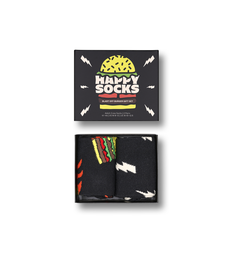 Blast Off Burger Crew Socks | Fun Food Gifts