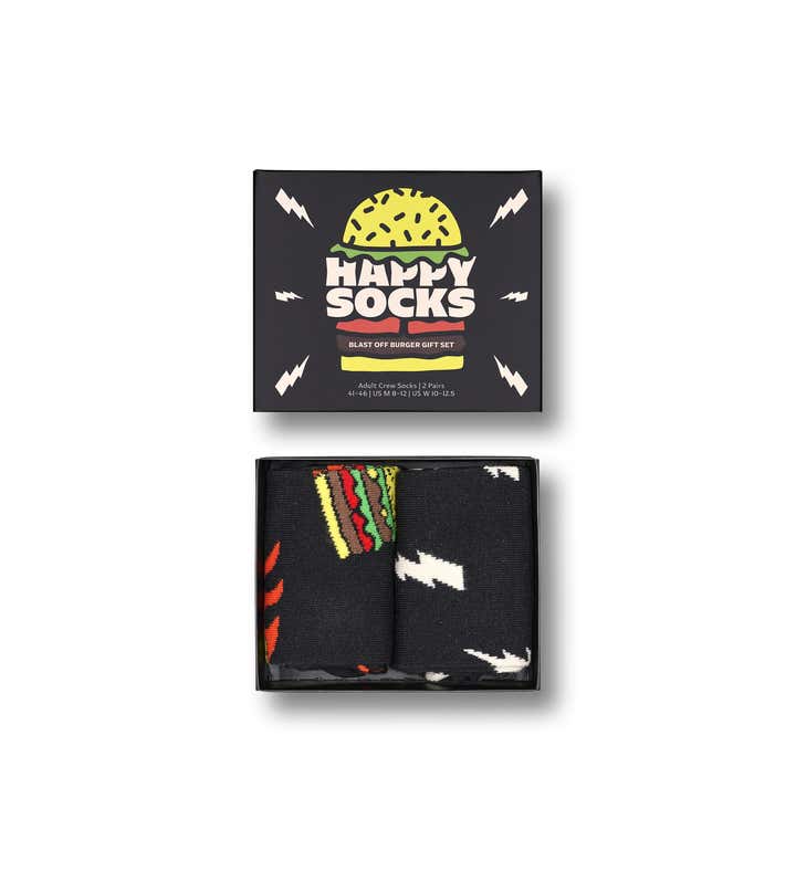2-Pack Blast Off Burger Socks Gift Set 1