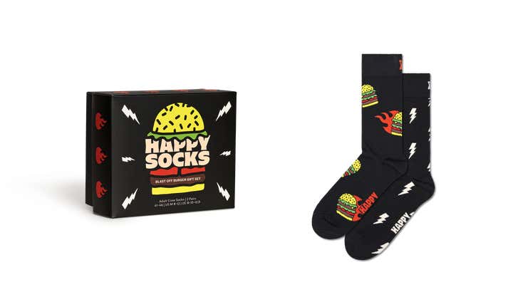 2-Pack Blast Off Burger Socks Gift Set 6
