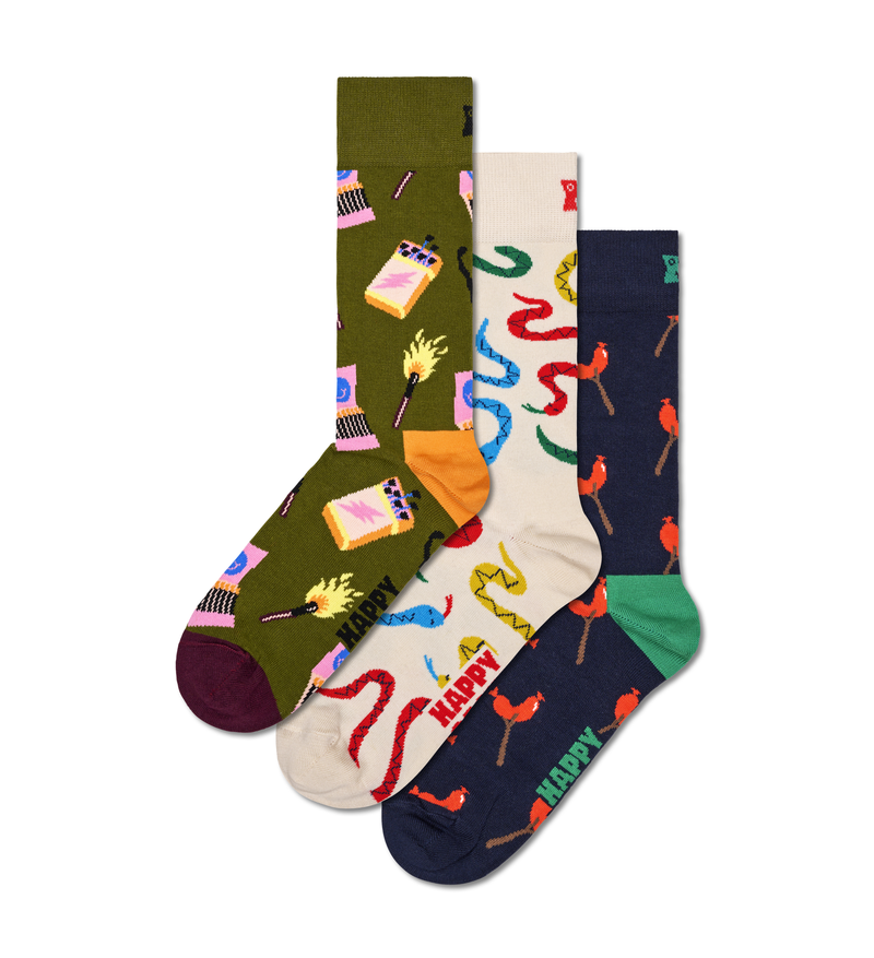 Happy Camper Socks Gift Set | Fun Camping Socks