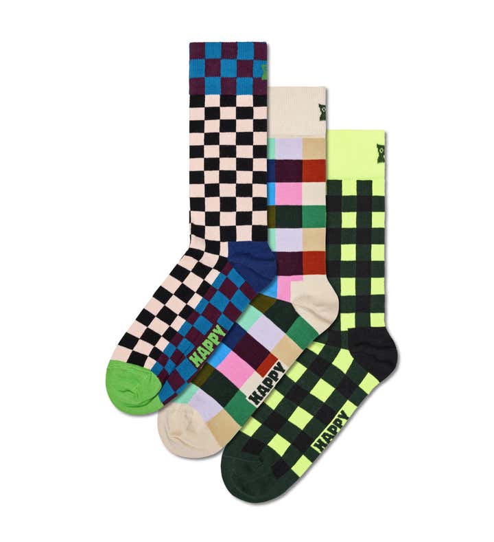 3-Pack Check It Out Socks Gift Set