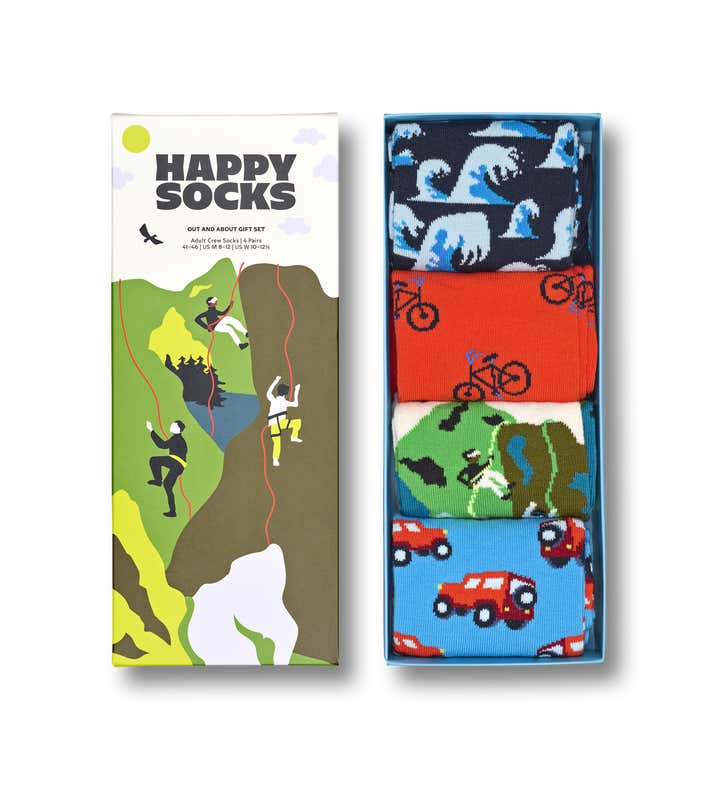 4-Pack Out And About Socks Gift Set
