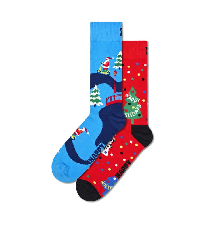 2-Pack Happy Holidays Socks Gift Set 2