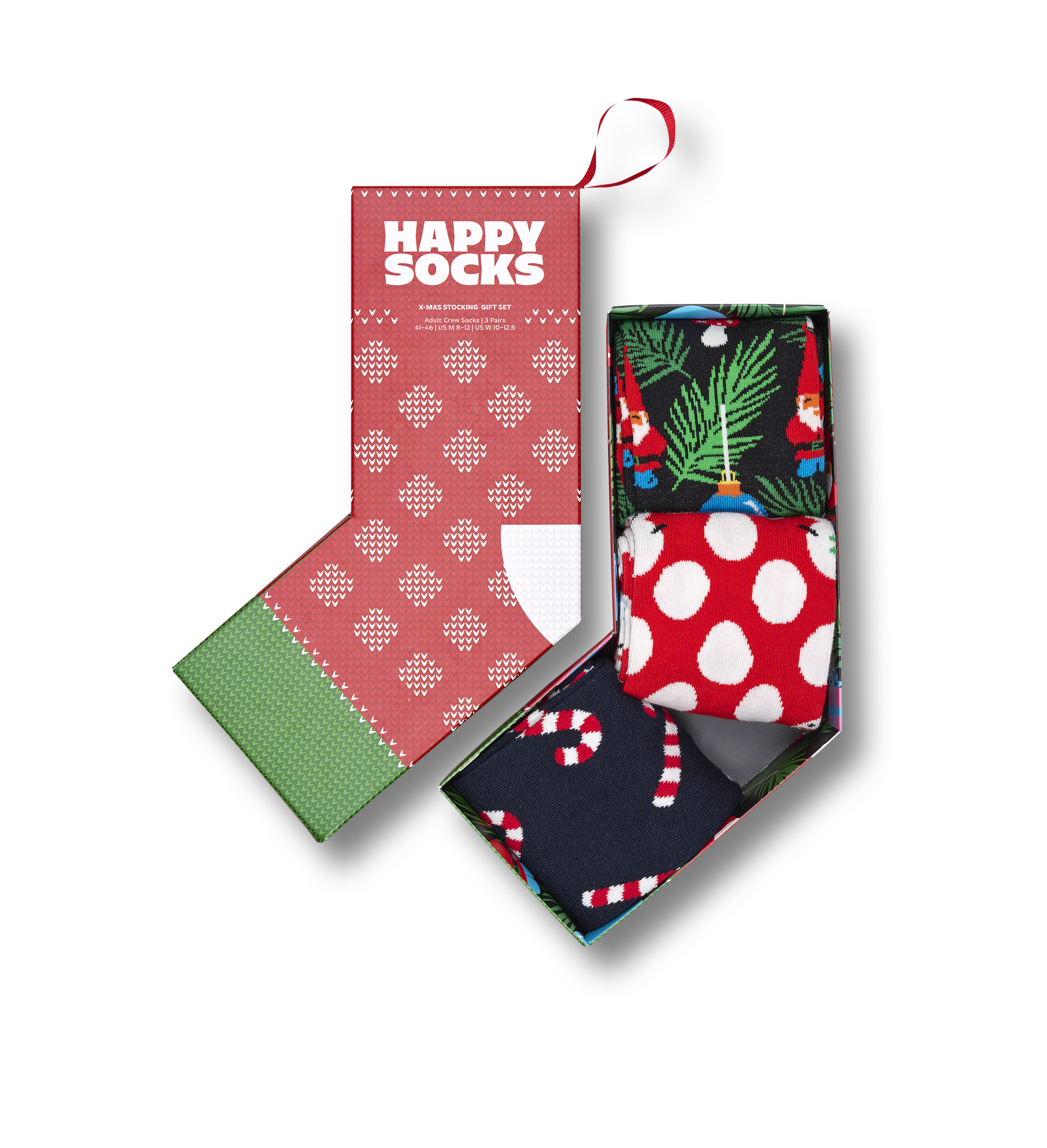 3-Pack X-Mas Christmas Stocking Socks Gift Set