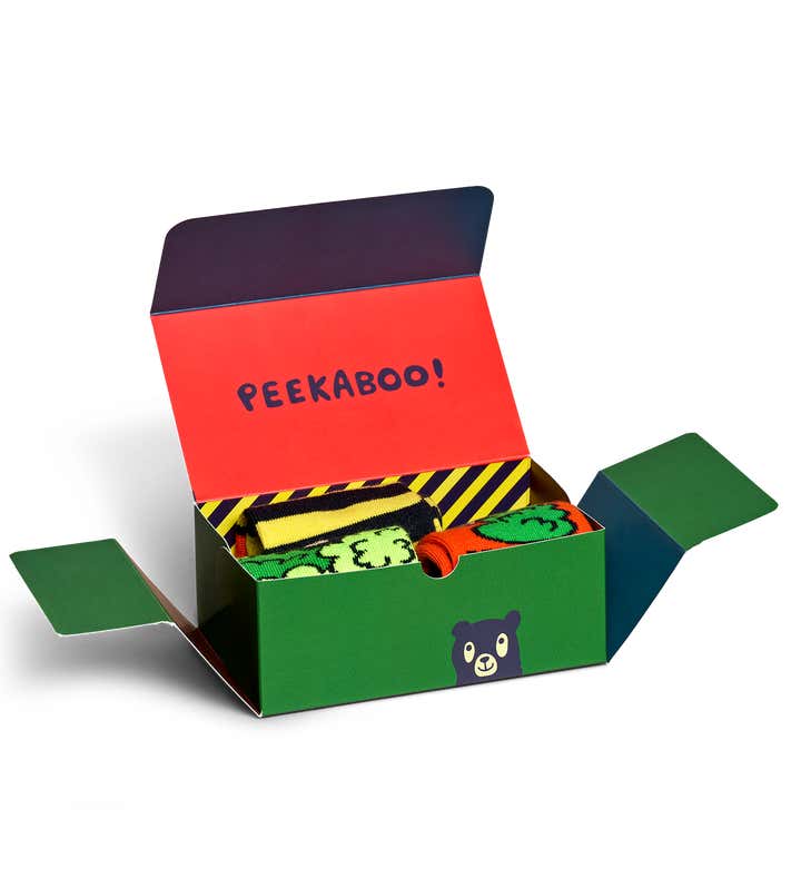 Kids 3-Pack Peek-A-Boo Socks Gift Set