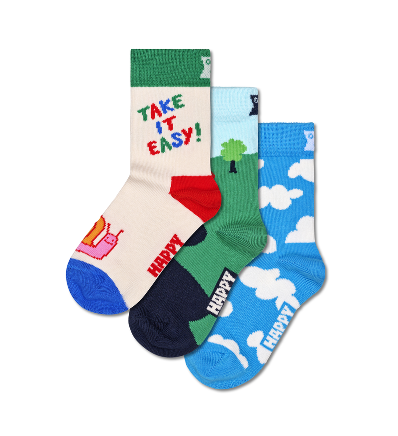 Kids Cloudy Socks Gift Set | 3-Pack Toddler Socks