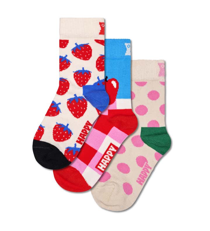 Kids 3-Pack Fruits & Berries Socks Gift Set