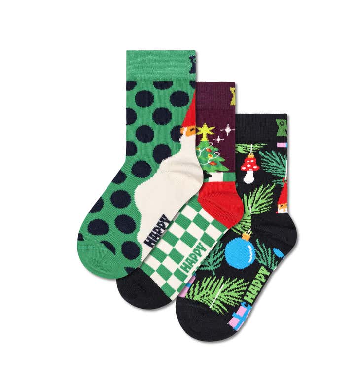 3-Pack Kids Presents Under The Tree Gift Set | Happy Socks EU