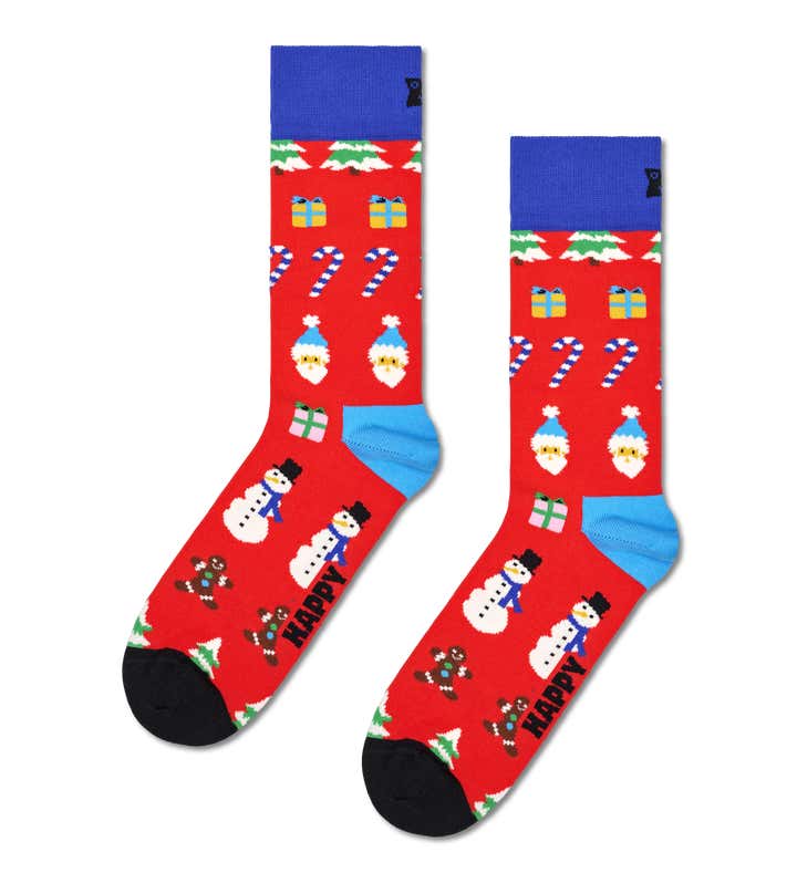 Red All I Want For Christmas Crew Sock | Happy Socks UK