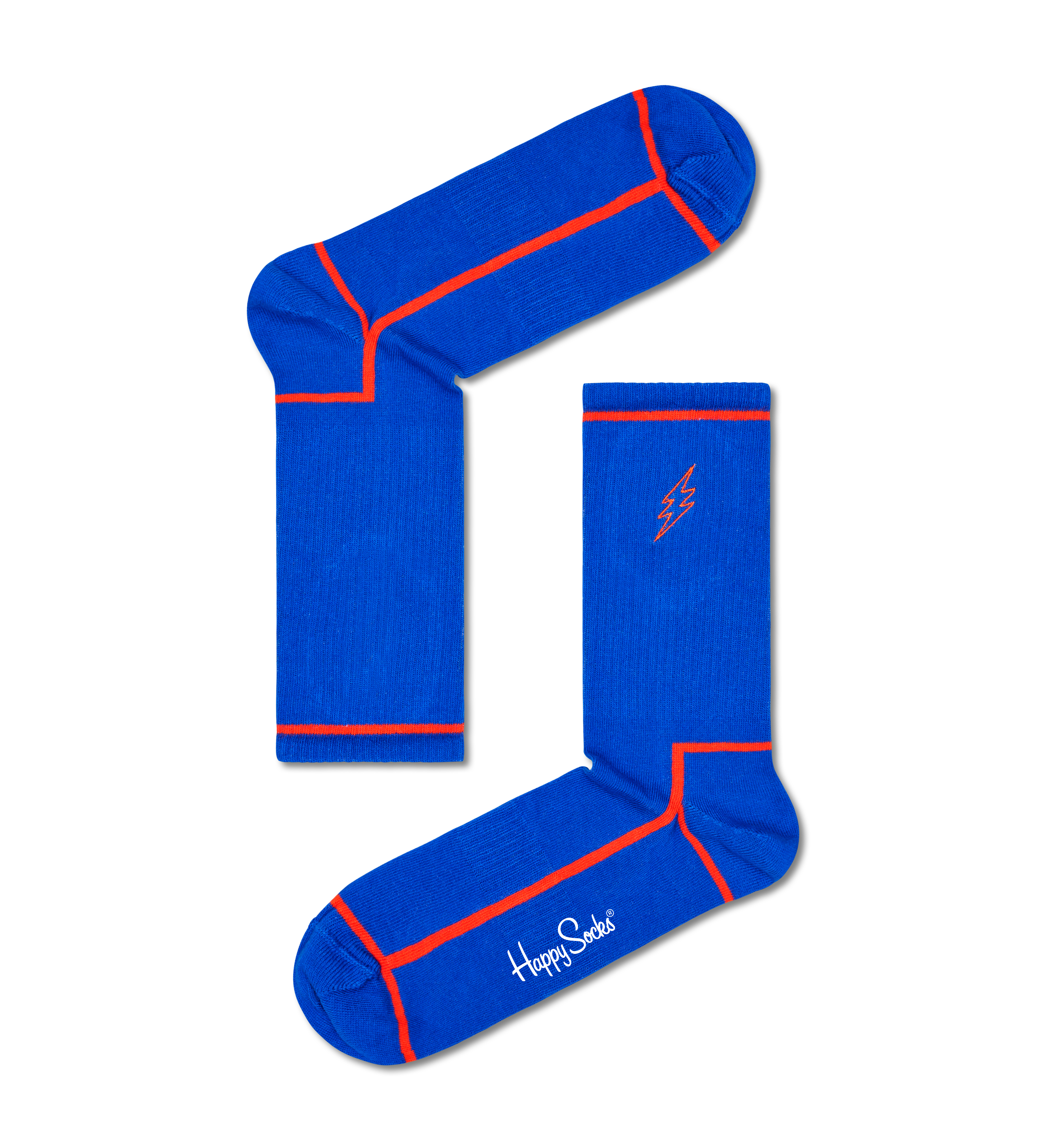 Blue Flash 3/4 Crew Sock