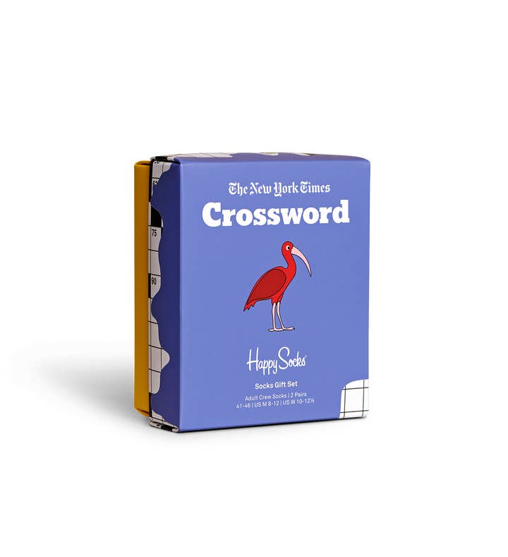 Light Blue 2-Pack Crossword Crew Gift Set | Happy Socks US