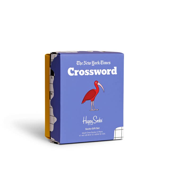 Light Blue 2-Pack Crossword Crew Gift Set | Happy Socks US Light Blue 2-Pack Crossword Crew Gift Set | Happy Socks US