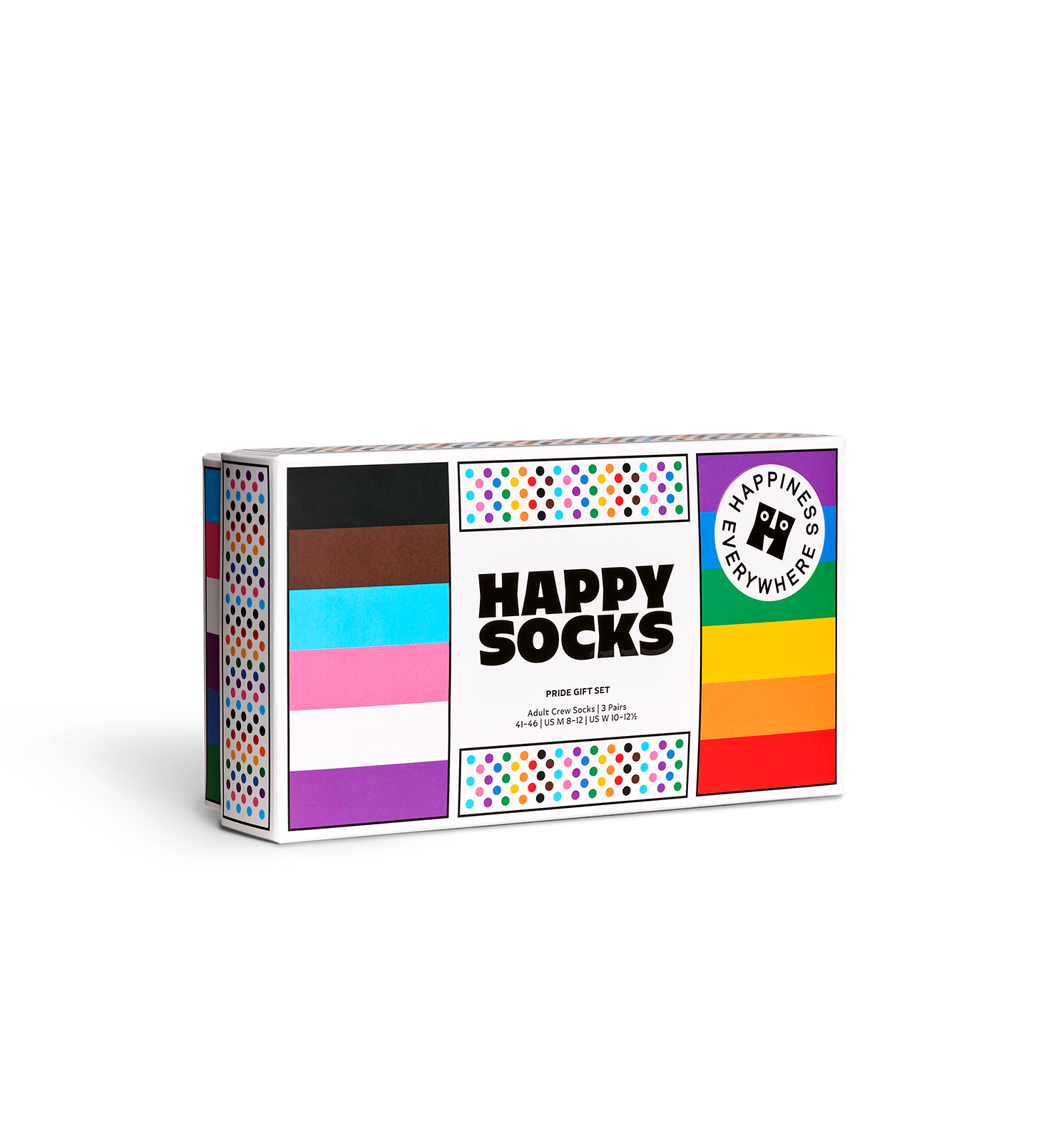 3-Pack Pride Crew Gift Set Happy US | Socks