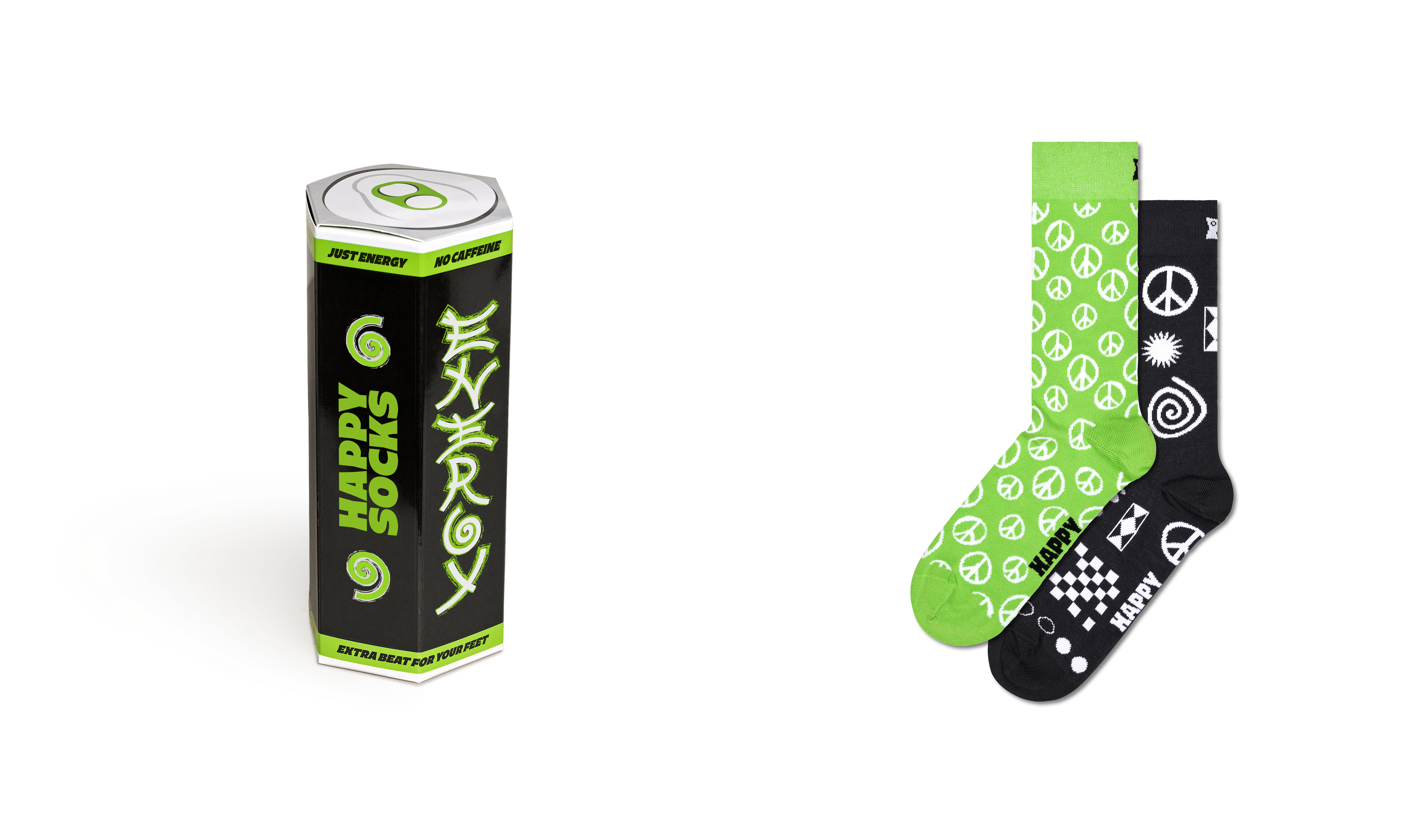 Fun Gift Set: 2-Pack Energy Drink Socks