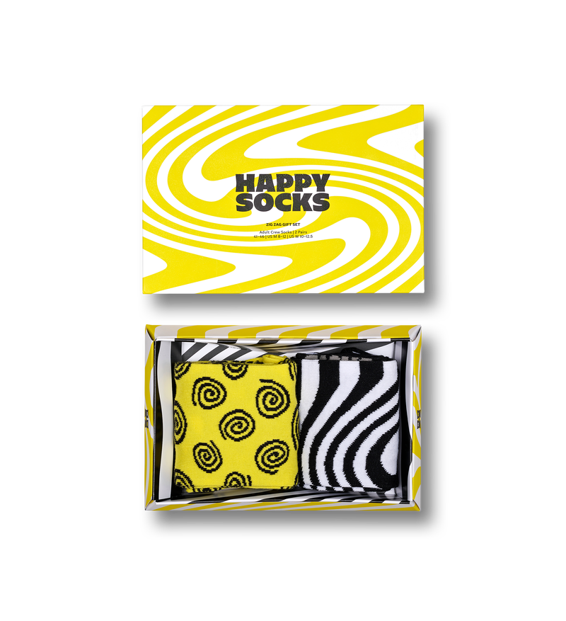 Yellow 2-Pack Crew Socks Gift Set