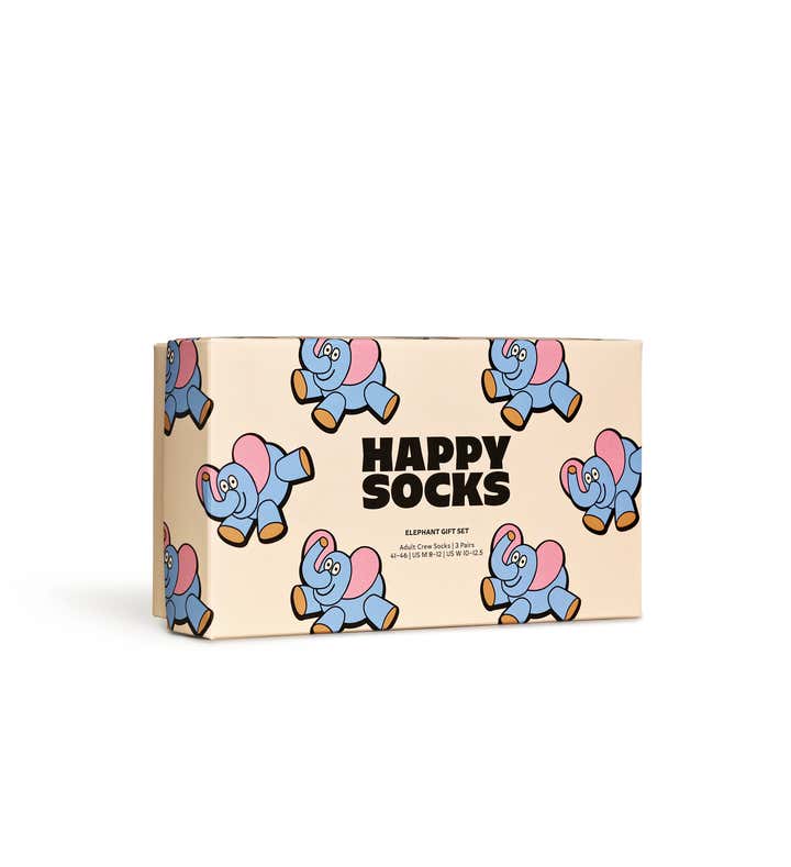 3-Pack Elephant Socks Gift Set 2