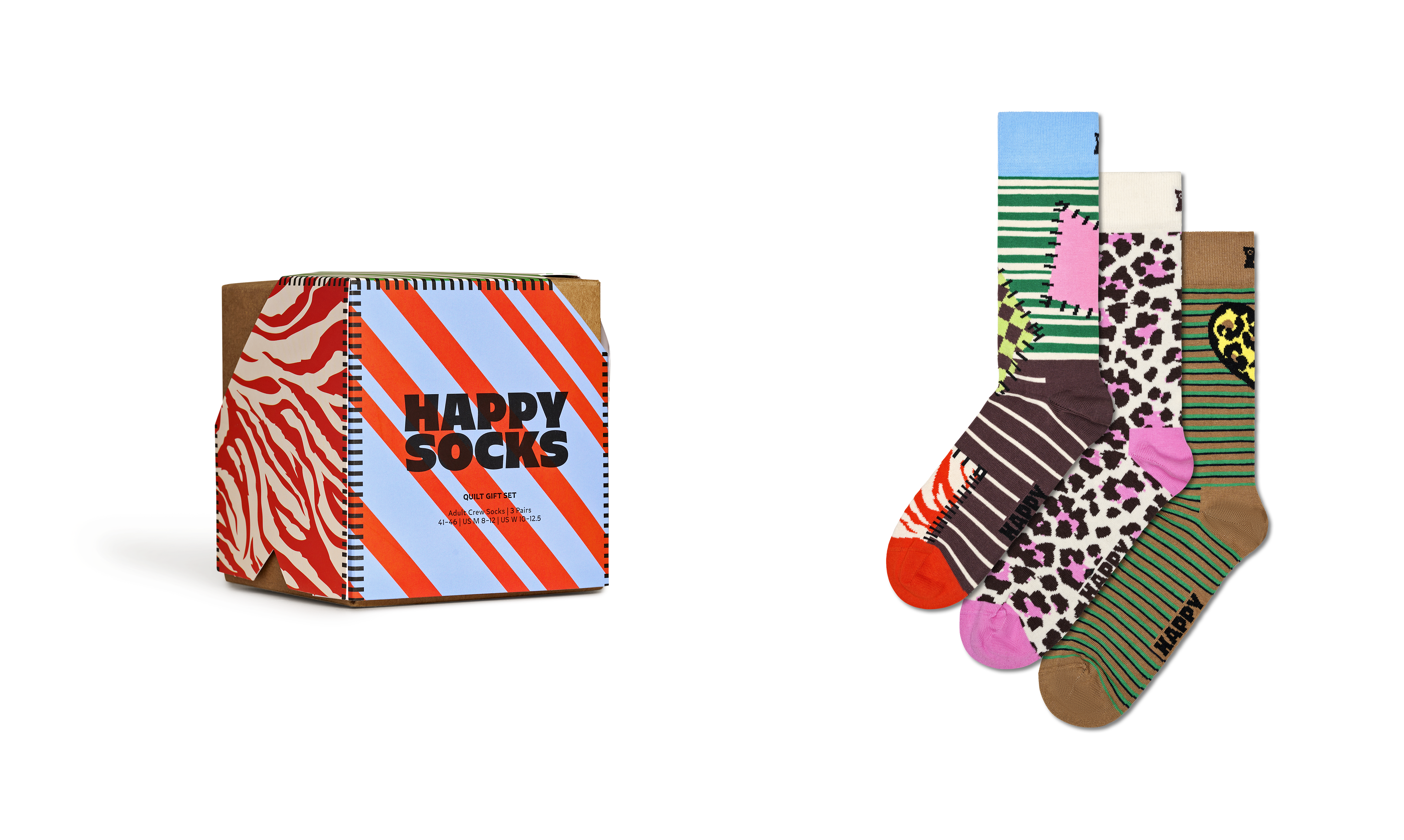 Kids Cooking 3-Pack Happy Socks Gift Set
