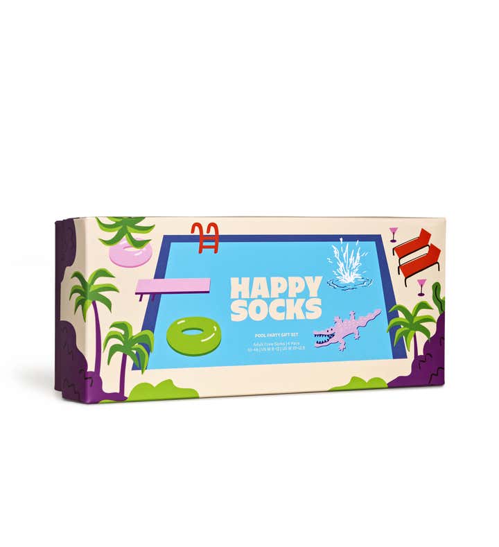 4-Pack Pool Party Sock Gift Sest 2