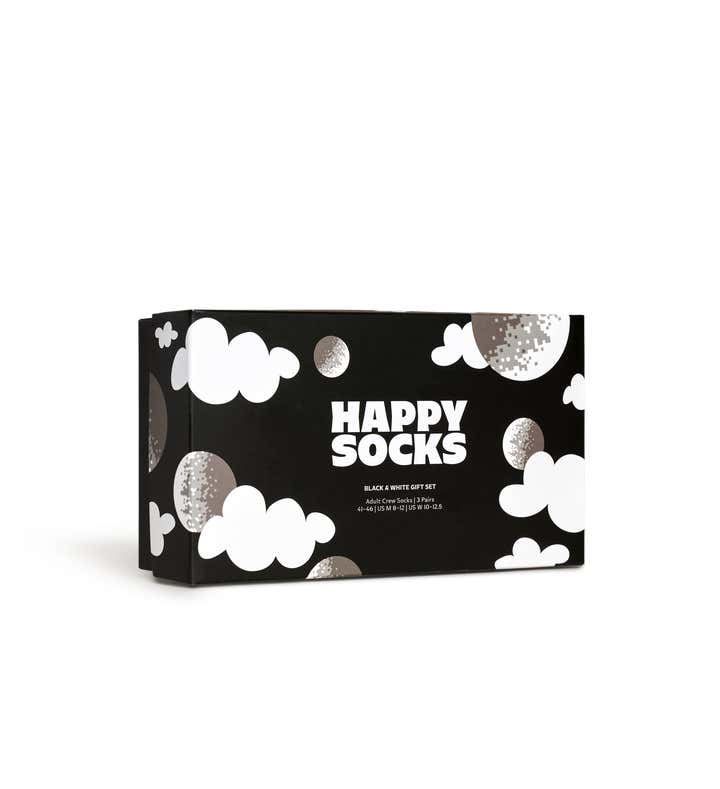 3-Pack Black And White Socks Gift Set 2
