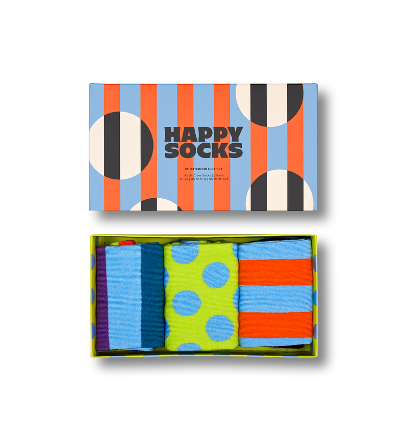 Multicolor Crew Socks Gift Set | Unique Fun Gift Ideas
