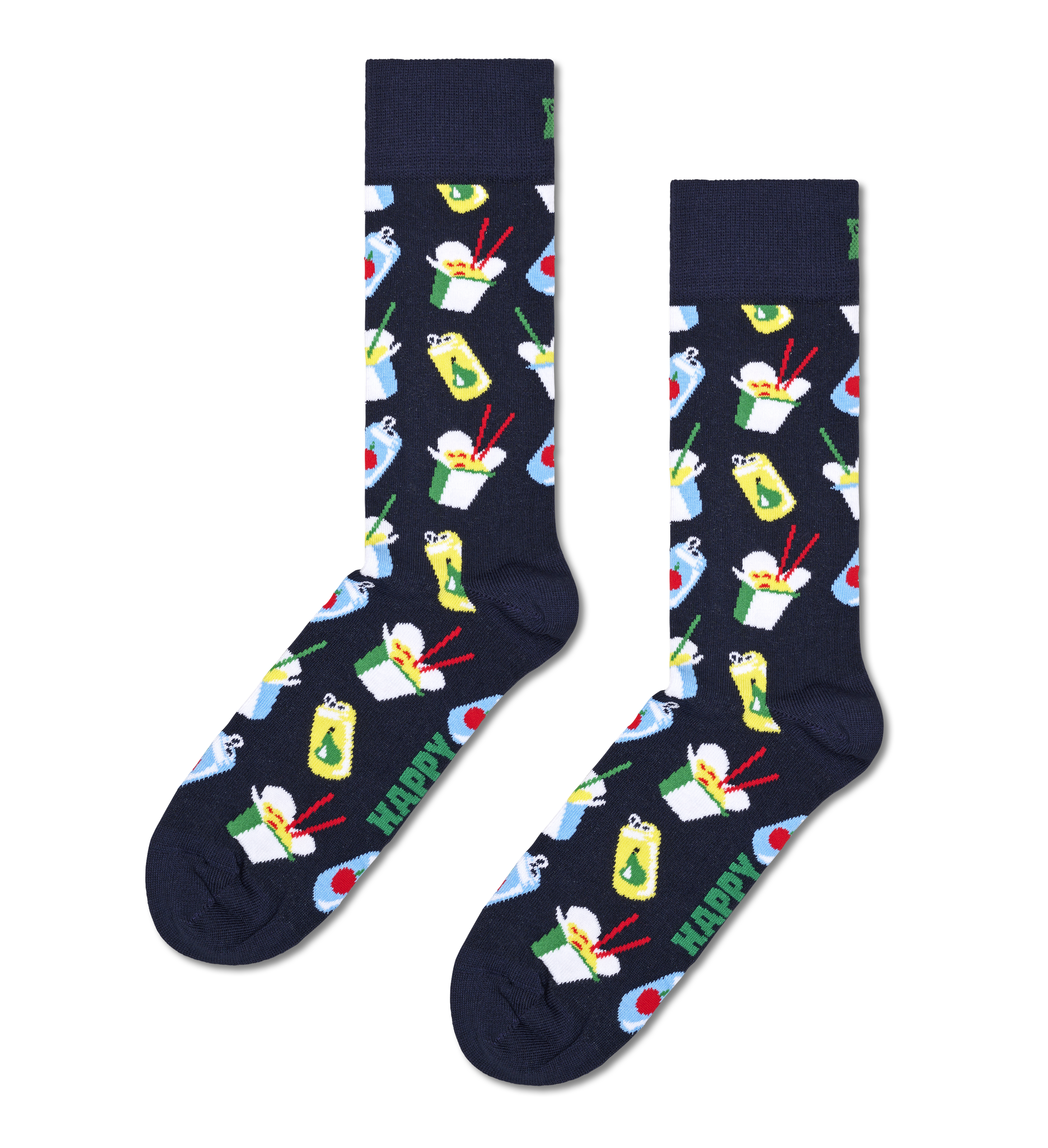  Happy Socks for Men and Women, 1 Pair, Colorful, Fun, Unique,  Food Themed Printed Patterns