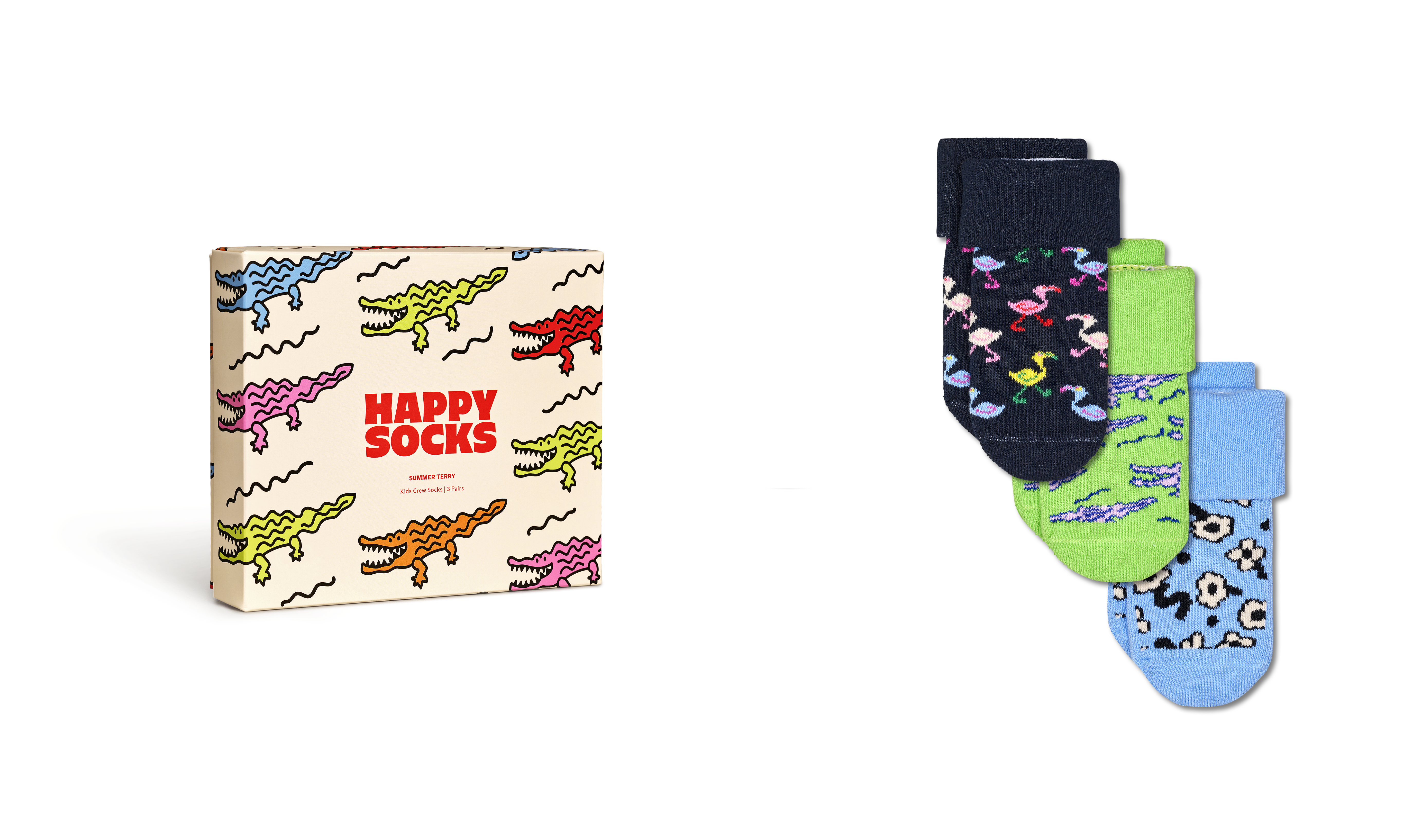 Happy Socks Kids Kids Terry Socks Dog 2-Pack