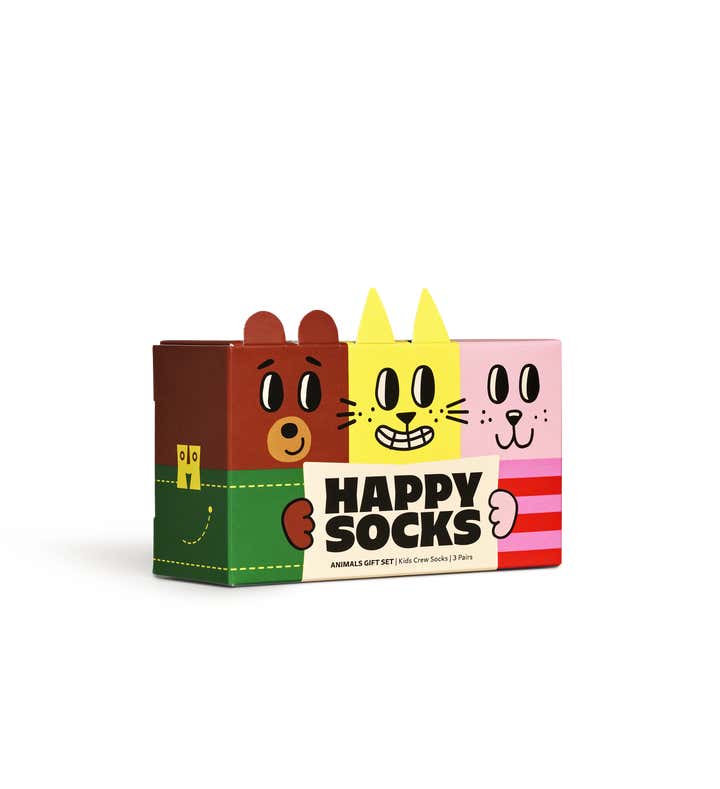 Kids 3-Pack Animal Socks Gift Set