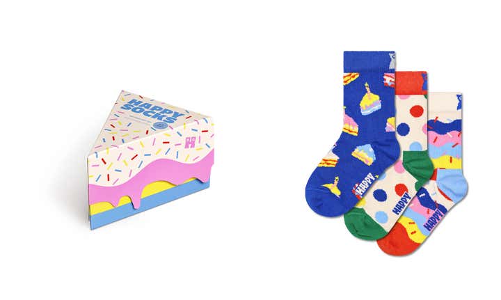 Kids 3-Pack Birthday Socks Gift Set