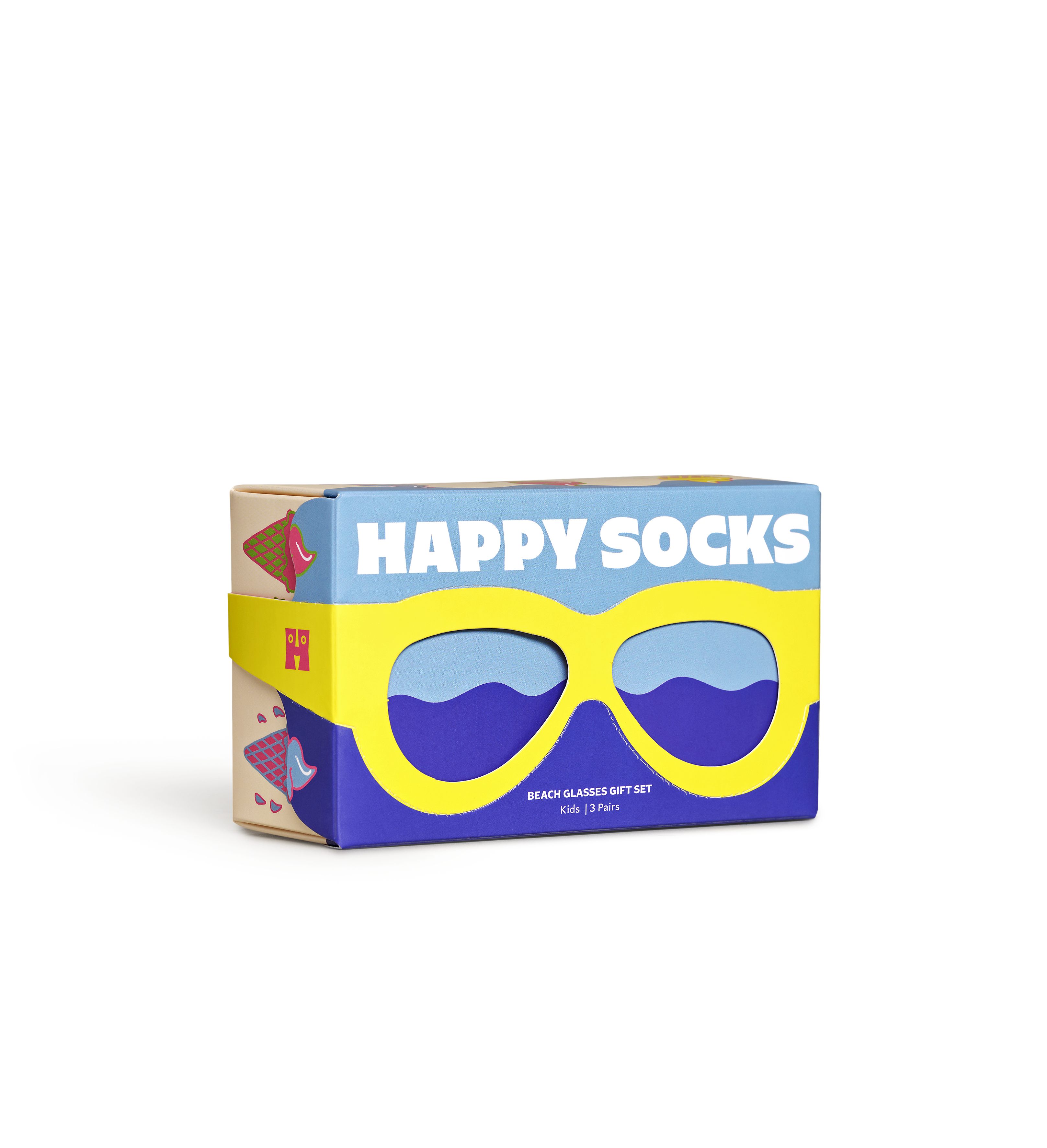 Light Pink 3-Pack Glasses Socks Gift Set