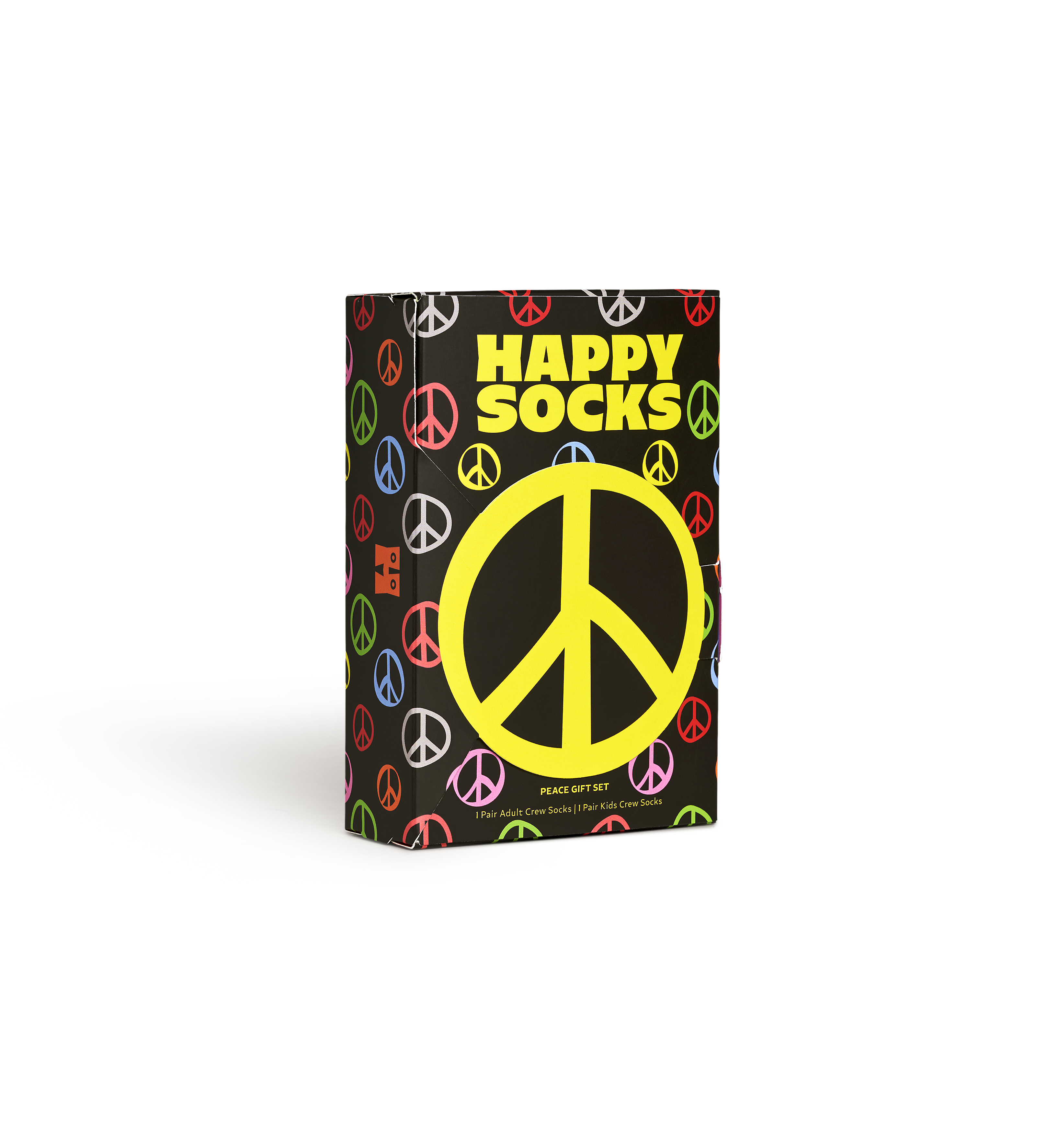 Black Mini & Me 2-Pack Peace Socks Gift Set
