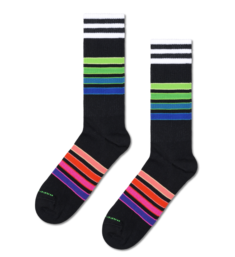 Street Stripe Sneaker Socks | Athletic Sports Socks