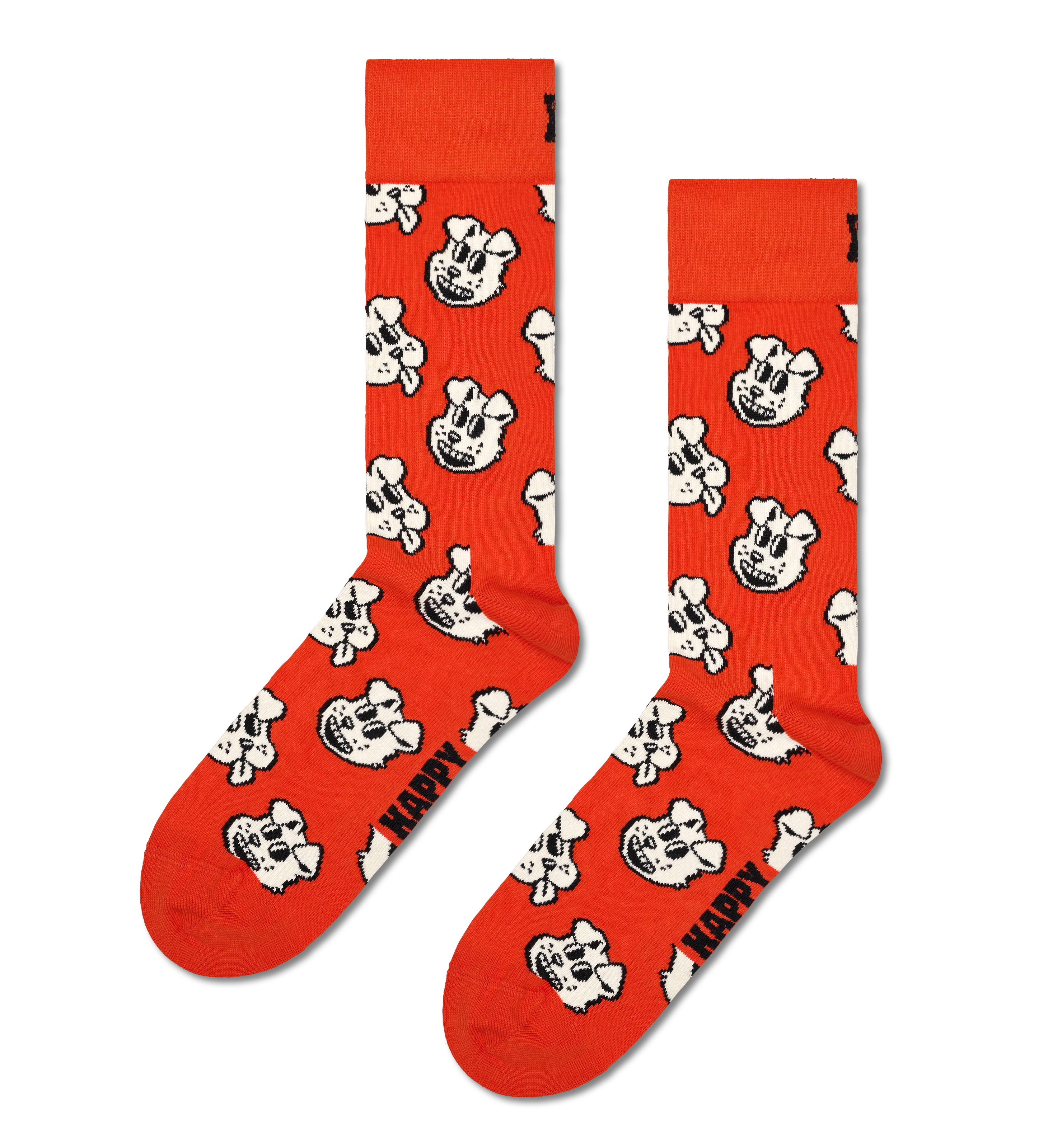 Orange Doggo Crew Socks