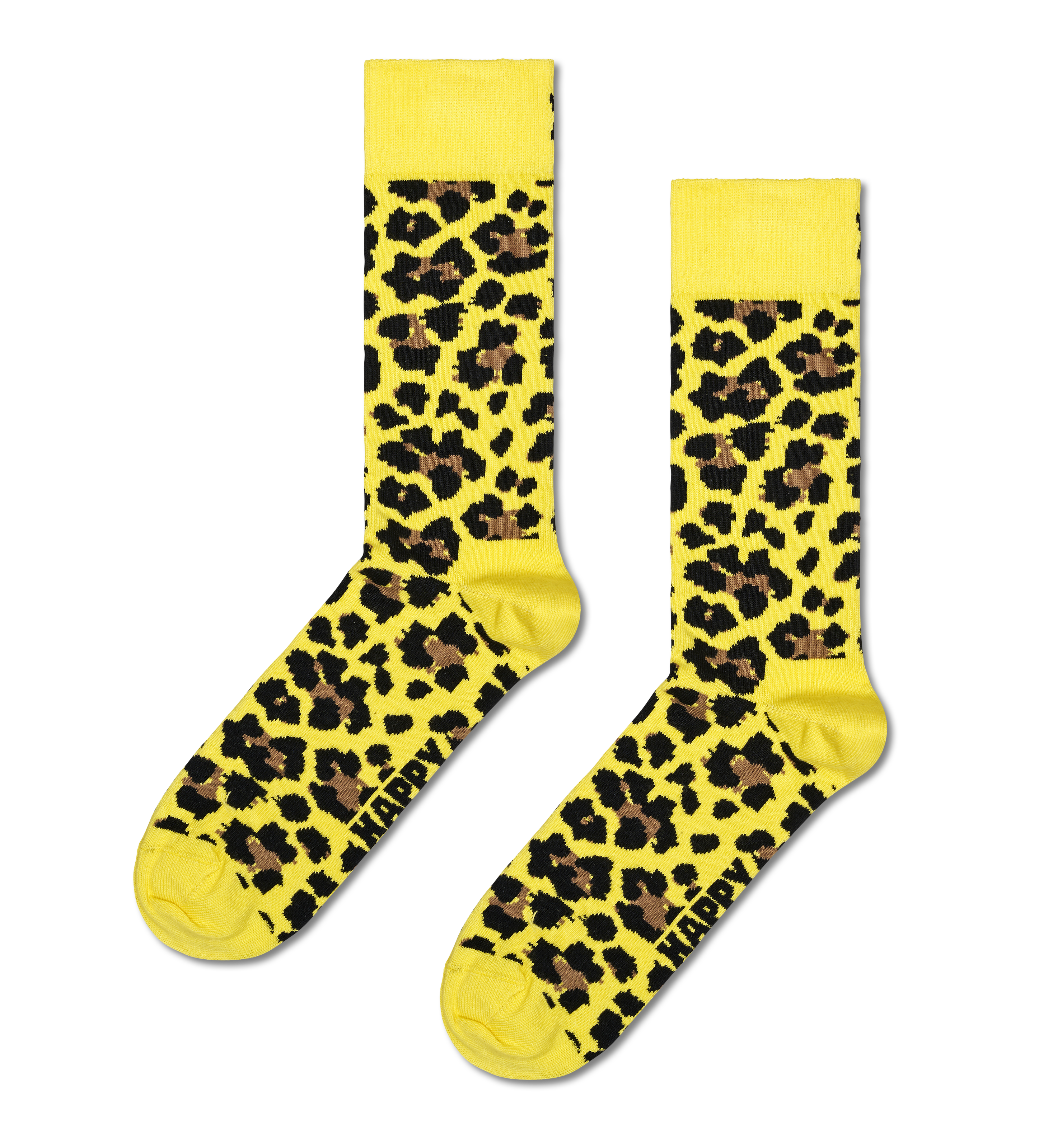 Yellow Leo Crew Socks