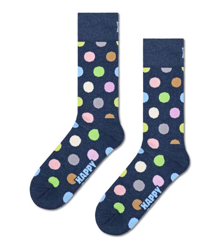 Black Big Dot Socks: Big Dot | Happy Socks US