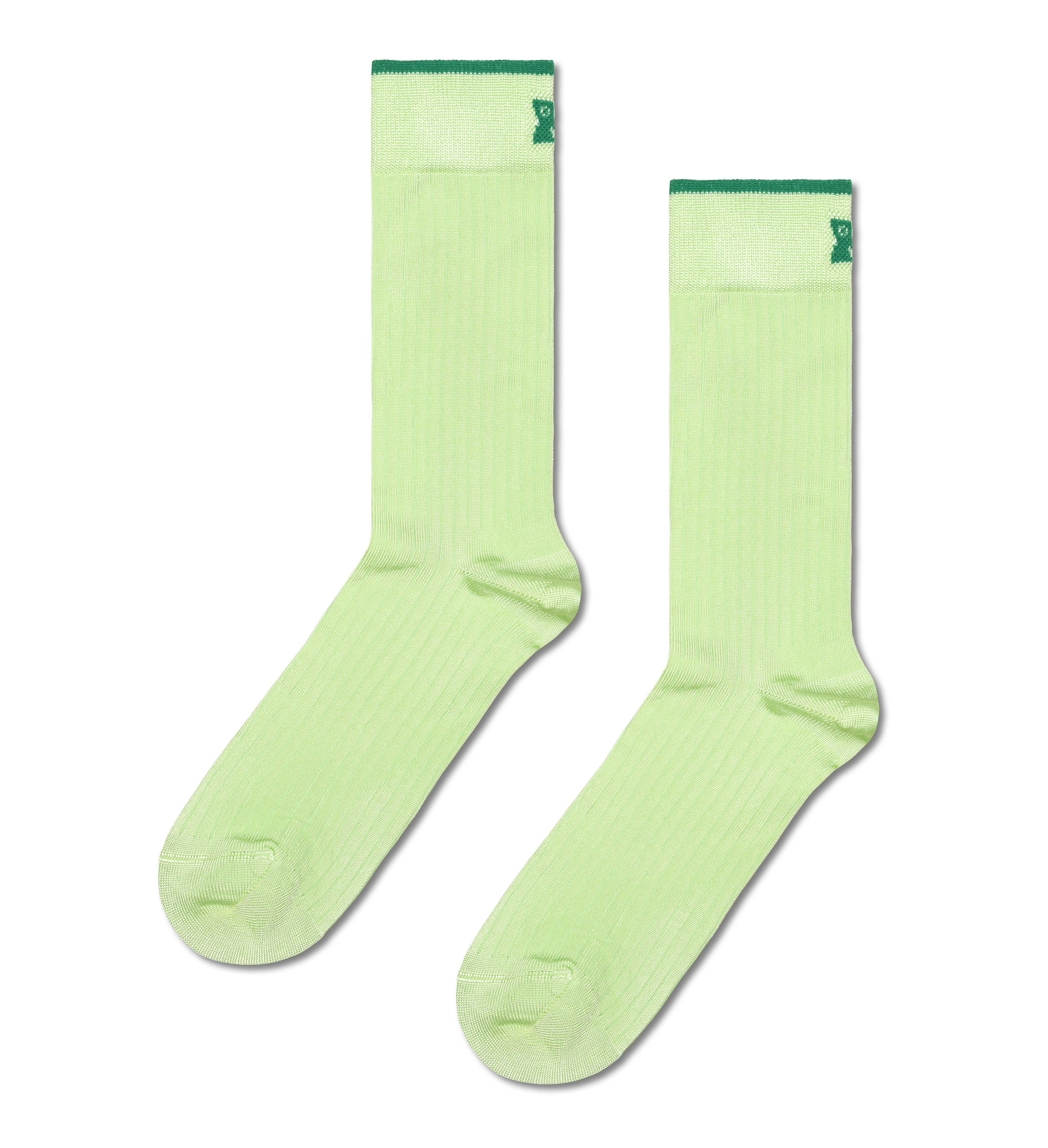 Light Green Slinky Crew Socks