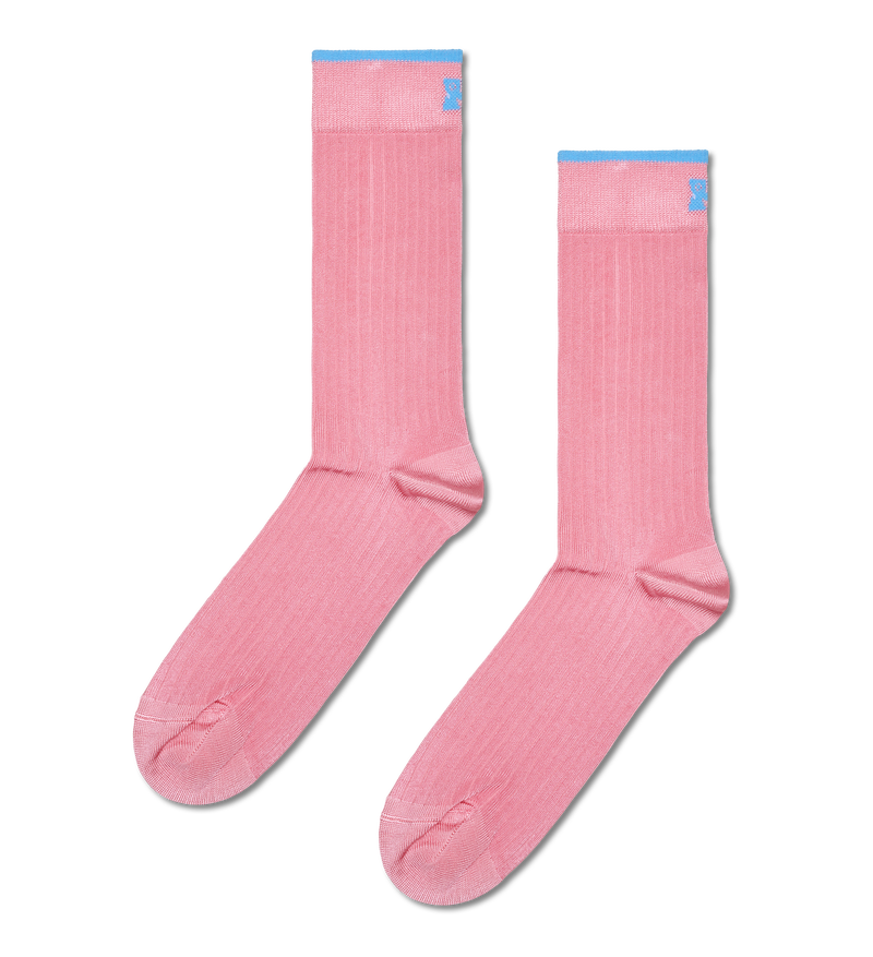 Light Pink Slinky Crew Socks